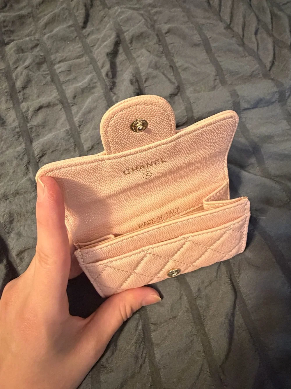 🚨MUST GO🚨 BUY NOW🚨Quilted Leather Card Holder Wallet - Pink